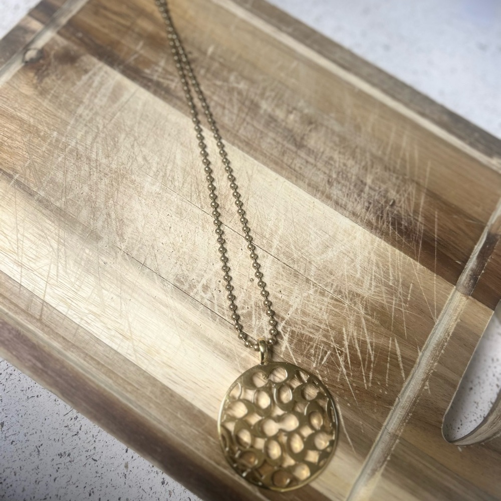 Coach Gold Medallion Necklace - Picture 2 of 3